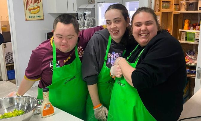Life Skills Program participants learning together